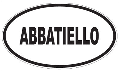 ABBATIELLO - Oval Magnet