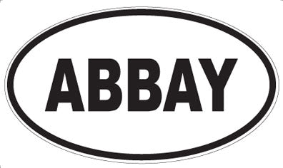 ABBAY - Oval Sticker