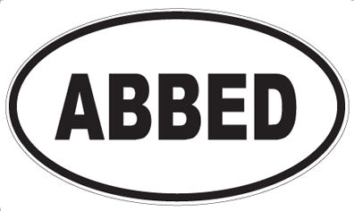 ABBED - Oval Magnet