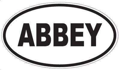 ABBEY - Oval Magnet