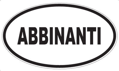 ABBINANTI - Oval Sticker