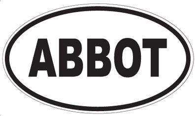 ABBOT - Oval Magnet