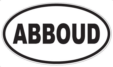 ABBOUD - Oval Magnet