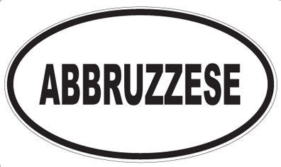 ABBRUZZESE - Oval Sticker