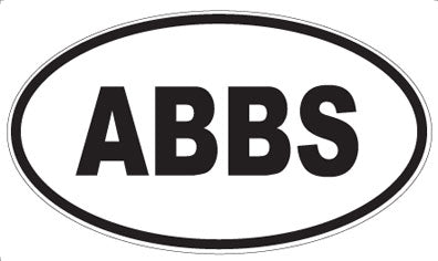 ABBS - Oval Sticker