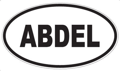 ABDEL - Oval Sticker