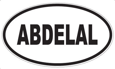 ABDELAL - Oval Magnet