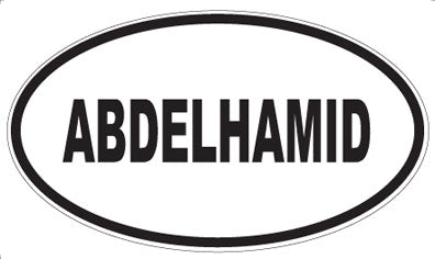 ABDELHAMID - Oval Magnet