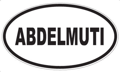 ABDELMUTI - Oval Magnet