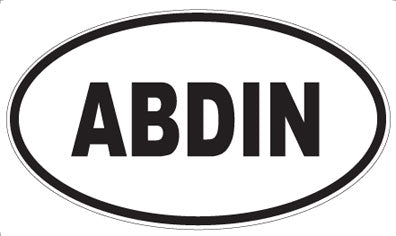 ABDIN - Oval Magnet