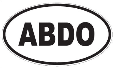 ABDO - Oval Sticker