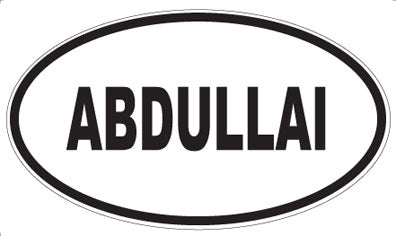 ABDULLAI - Oval Magnet