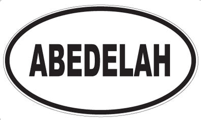 ABEDELAH - Oval Magnet
