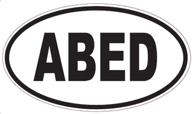 ABED - Oval Sticker