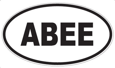 ABEE - Oval Sticker
