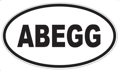 ABEGG - Oval Sticker