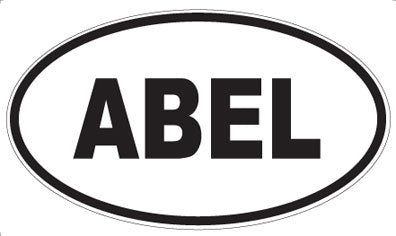 ABEL - Oval Sticker