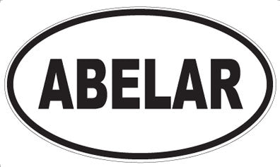 ABELAR - Oval Sticker