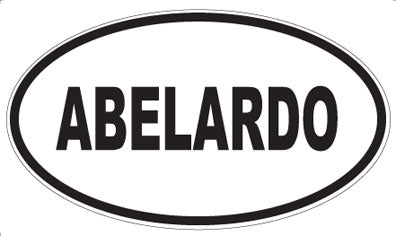 ABELARDO - Oval Sticker