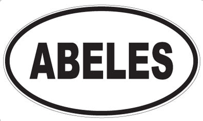 ABELES - Oval Magnet