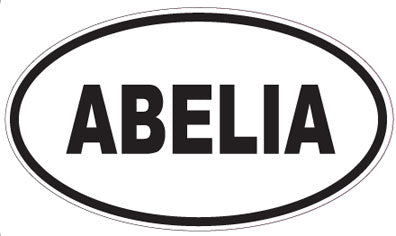 ABELIA - Oval Sticker