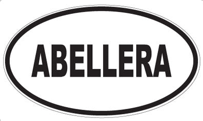 ABELLERA - Oval Sticker