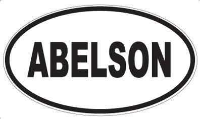ABELSON - Oval Sticker