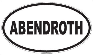 ABENDROTH - Oval Sticker
