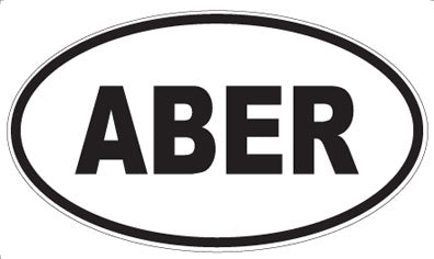 ABER - Oval Sticker