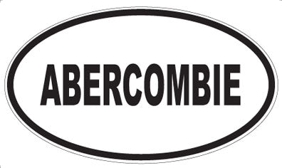 ABERCOMBIE - Oval Magnet