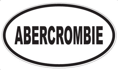 ABERCROMBIE - Oval Sticker