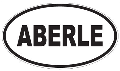 ABERLE - Oval Sticker