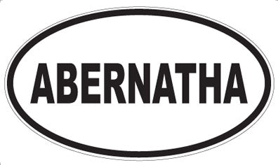 ABERNATHA - Oval Sticker