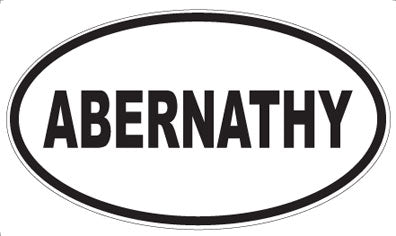 ABERNATHY - Oval Sticker