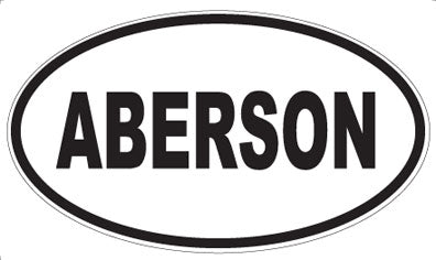 ABERSON - Oval Magnet