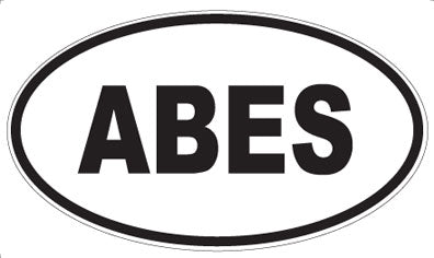 ABES - Oval Sticker