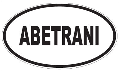 ABETRANI - Oval Sticker