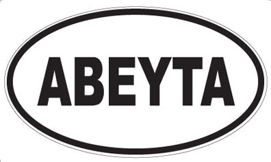 ABEYTA - Oval Sticker