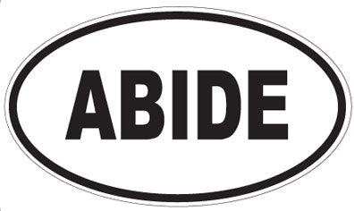 ABIDE - Oval Magnet