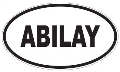 ABILAY - Oval Sticker