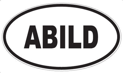 ABILD - Oval Magnet