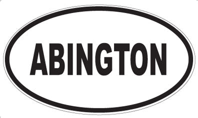 ABINGTON - Oval Magnet