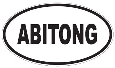 ABITONG - Oval Sticker