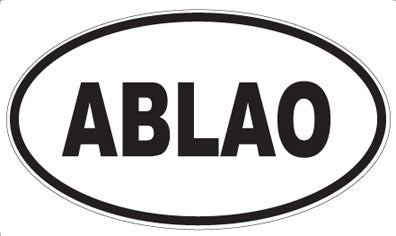 ABLAO - Oval Sticker
