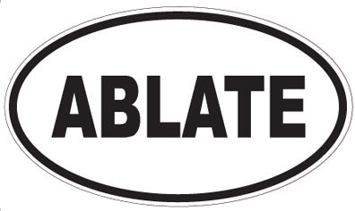 ABLATE - Oval Sticker
