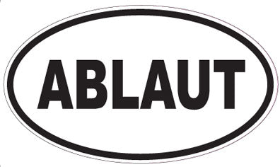 ABLAUT - Oval Sticker