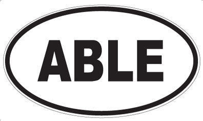 ABLE - Oval Magnet