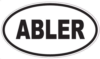 ABLER - Oval Sticker