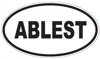 ABLEST - Oval Sticker