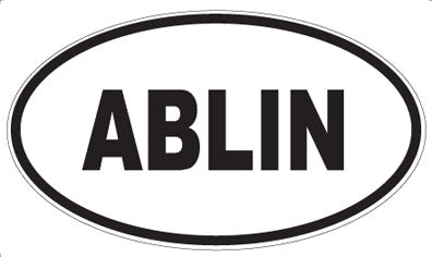 ABLIN - Oval Sticker